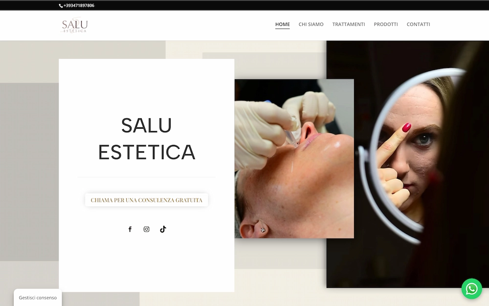 Siti web a Como Salu Estetica